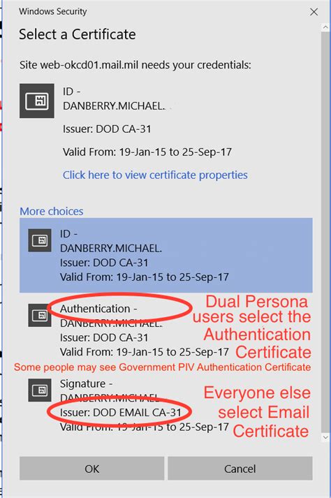 owa smart card does not support|DOD Email Certificate Not Showing : r/AirForce .